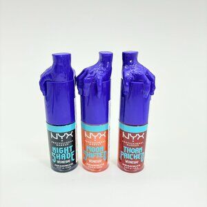 3 Piece Set - NYX Cosmetics Limited Edition Wednesday Color Adjusting Lip Oil